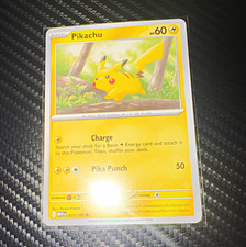 Pokemon TCG Pikachu 025/165 SV 151 Common Regular EN 60HP Basic