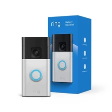 Ring Battery Doorbell (2nd Gen) HD Video Wireless Doorbell - Satin Nickel - New