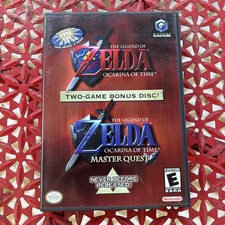 Gamecube Legend of Zelda Ocarina of Time Two Game Bonus Disc Master Quest TESTED