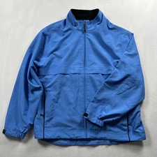 Cutter & Buck CB WeatherTec Golf Jacket Men's Large Full Zip Blue
