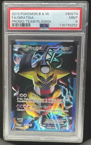 2013 Pokemon Black & White Team Plasma Giratina Black Star Promo #BW74 PSA 9