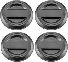 WeiSen 4Pcs Hub Wheel Center Caps, Tire Rim Cap 14 inches, Black 