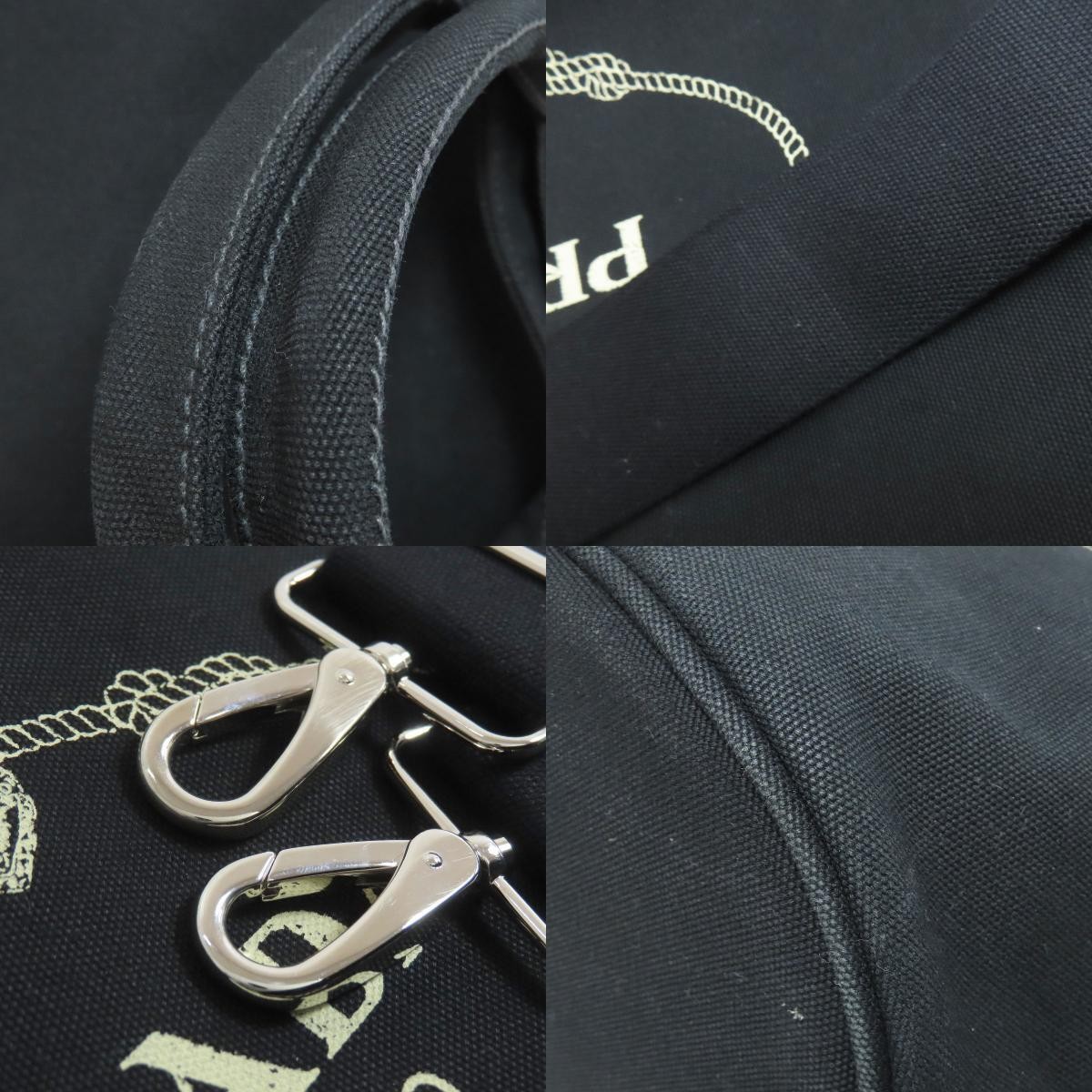 PRADA 1BG163 Canapa Tote Tote Bag Canvas Ladies Used from japan thumbnail 9