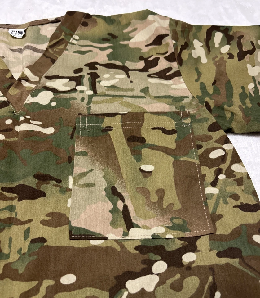 Shamron Mills Multicam Exfoliante Para Hombres Mediano M Ejército Camuflaje Enfermera Foto 3 de 4
