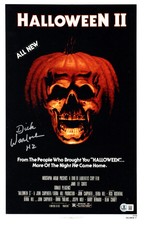 Dick Warlock signed 11x17 Poster Michael Myers Halloween 2 II Beckett