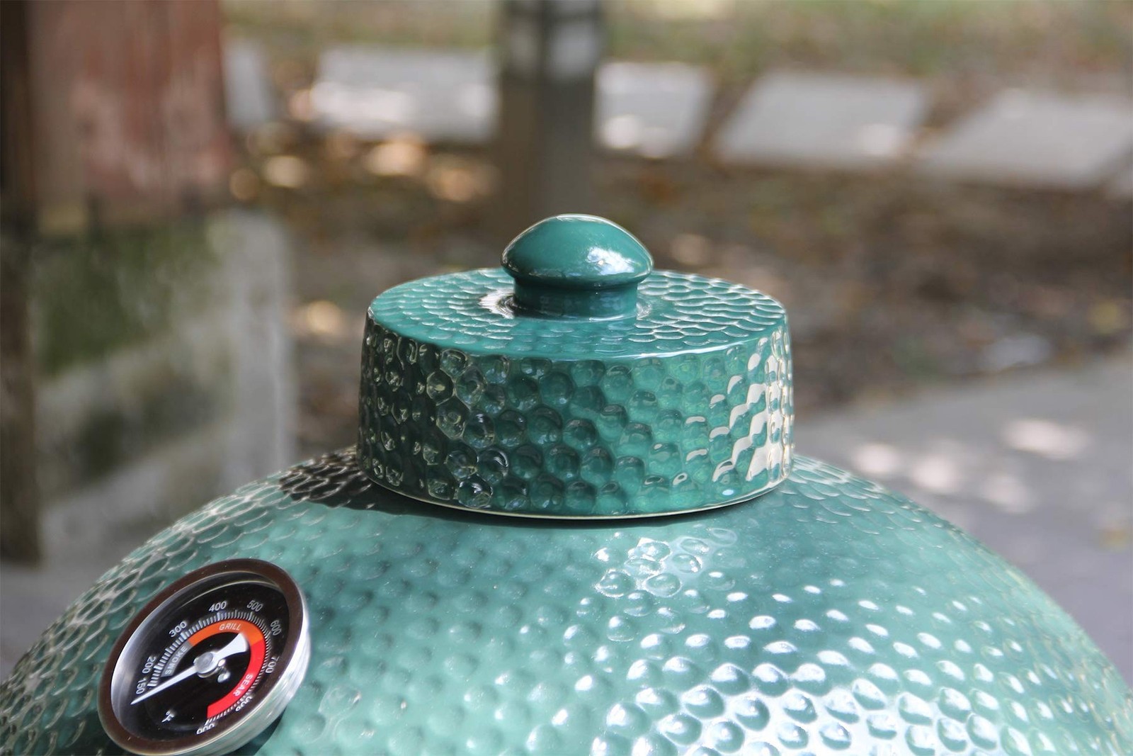 Dracarys Grill Chimney Top Vent Cap Ceramic Damper Top Big Green Color Egg Ac...