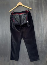 Vintage Prada Linea Rossa Corduroy Mens Black Pants Size 52 Made in italy