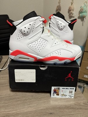 Size 8.5 - Air Jordan 6 Retro Infrared Pack White for sale online