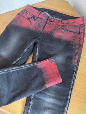 jeans blue monkey W29 L32 Denim Grau/metallic Kirsche Neu die gibt s nicht mehr