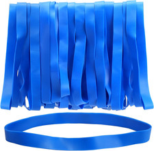 Large Rubber Bands 30Pcs Size 107 Big Wide Elastic Bands Heavy Duty Blue Long