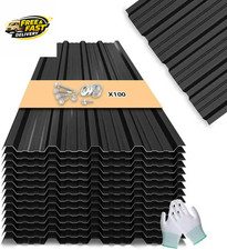 Metal Roofing Panels - 10 Pcs Waterproof Heavy Duty Metal Roof Panels Corrugated