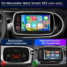 Carplay Android 15 Autoradio F&uuml;r Benz Smart Fortwo/Forfour 453 2014-22 GPS Navi