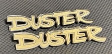 1970s Plymouth Duster Fenderrear Panel Metal Emblems 1970s Plymouth Duster Fenderrear Panel Metal Emblems