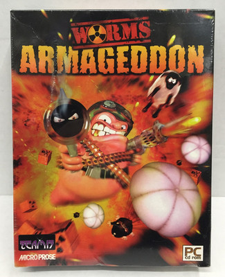 PAL NEW sealed WORMS ARMAGEDDON Windows 95 PC CD-ROM MicroProse BIG BOX Strategy