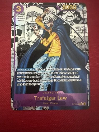 Trafalgar Law OP05-069 Parallel Manga Alt Art Awakening of The New Era Psa 10 ?