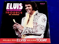 ELVIS PRESLEY~TROUBLE~NEAR MINT~RECORD & SLEEVE~RCA PB-10278 P ~ POP 45