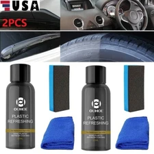 2×Plastic Parts Refurbish Agent Car Exterior Restorer for Plastic Part Refurbish