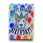 Blue Heeler Cattle Dog Birthday Magnet Handmade Celebration Pet Portrait Gift