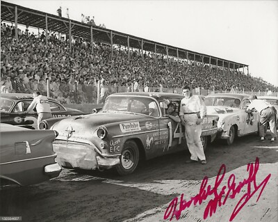 Hershel McGriff REAL hand SIGNED Photo #2 COA Autographed Stock Car Racing
