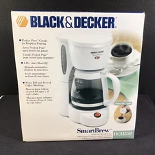 Black and Decker DCM550 SmartBrew Perfect Pour 5 Cup White Coffeemaker New