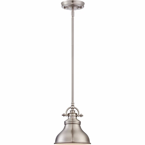 Quoizel ER1508BN - Emery Mini Pendant, Brushed Nickel Finish, 9" Height - Picture 3 of 4