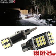 2pcs LED Reverse Back Up Light Bulb 921 912 W16W T15 906 916 Super White 6000K