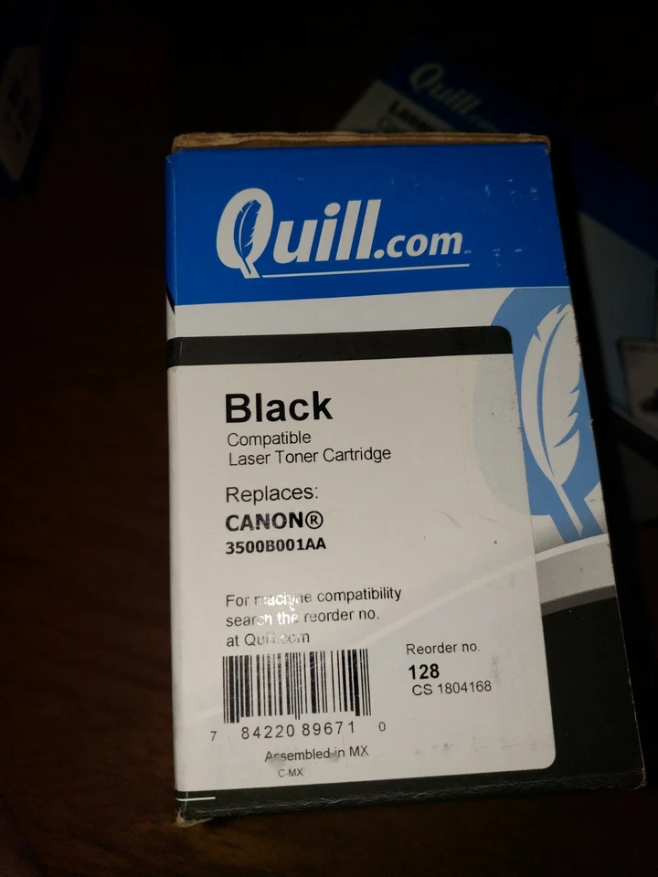 2 Quill Laser Toner Cartridges Black For Canon 3500B001AA - Image 3 of 4