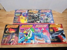 Lote De 7 Revistas Nintendo Power Vintage 1988-90s #28 Mario World, Super C