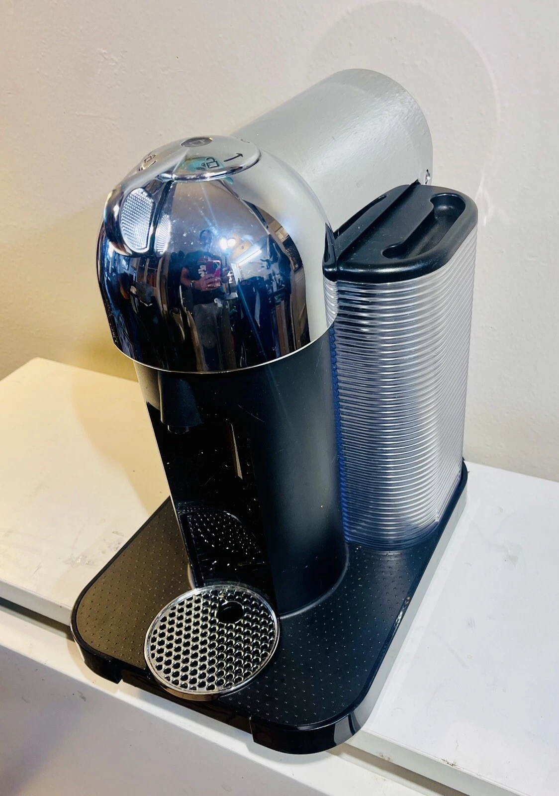 Nespresso VertuoLine Coffee and Espresso Maker Chrome GCA1