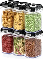 Airtight Food Storage Container with Lid-6-Piece Kitchen Storage Container Set