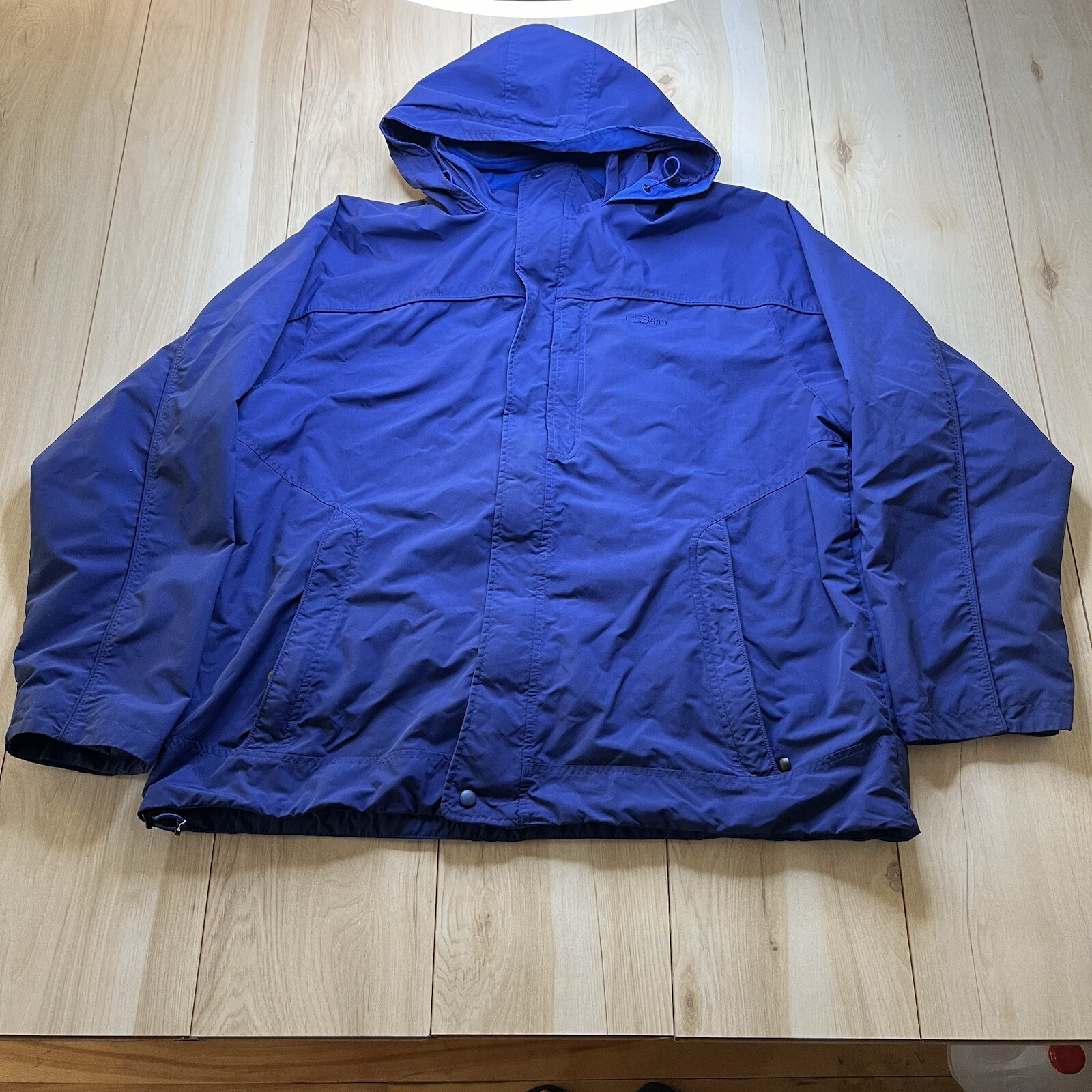 Ll Bean Jacket Nylon Coat Outer Shell Hoodie Jack… - image 1