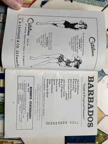Vintage Travel Tourist Guide Brochure Barbados Caribbean Photo Map 1969 RARE - Picture 4 of 24