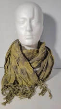 Chuns Fashion Yellow/Gray Rectangular Scarf
