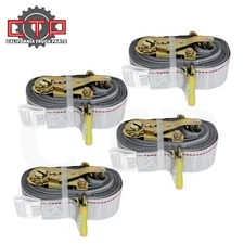 (4 pack) 2" x 16' Ratchet Strap Cargo Control Tie down Fastener for van ,Trailer