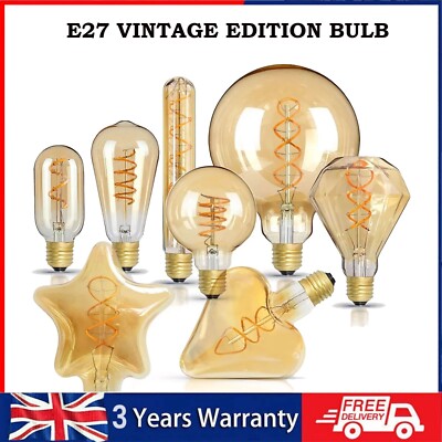 E27 Retro Vintage Edison Lampe Flexible LED Spiral Filament LED Glühbirne