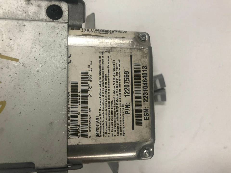 2003 -2005 Subaru Legacy Communication Tranceiver Module Computer 12207559 - Imagem 2 de 4