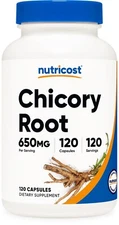 Nutricost Chicory Root 650mg Per Capsule - 120 Vegetarian Capsules, Non-GMO