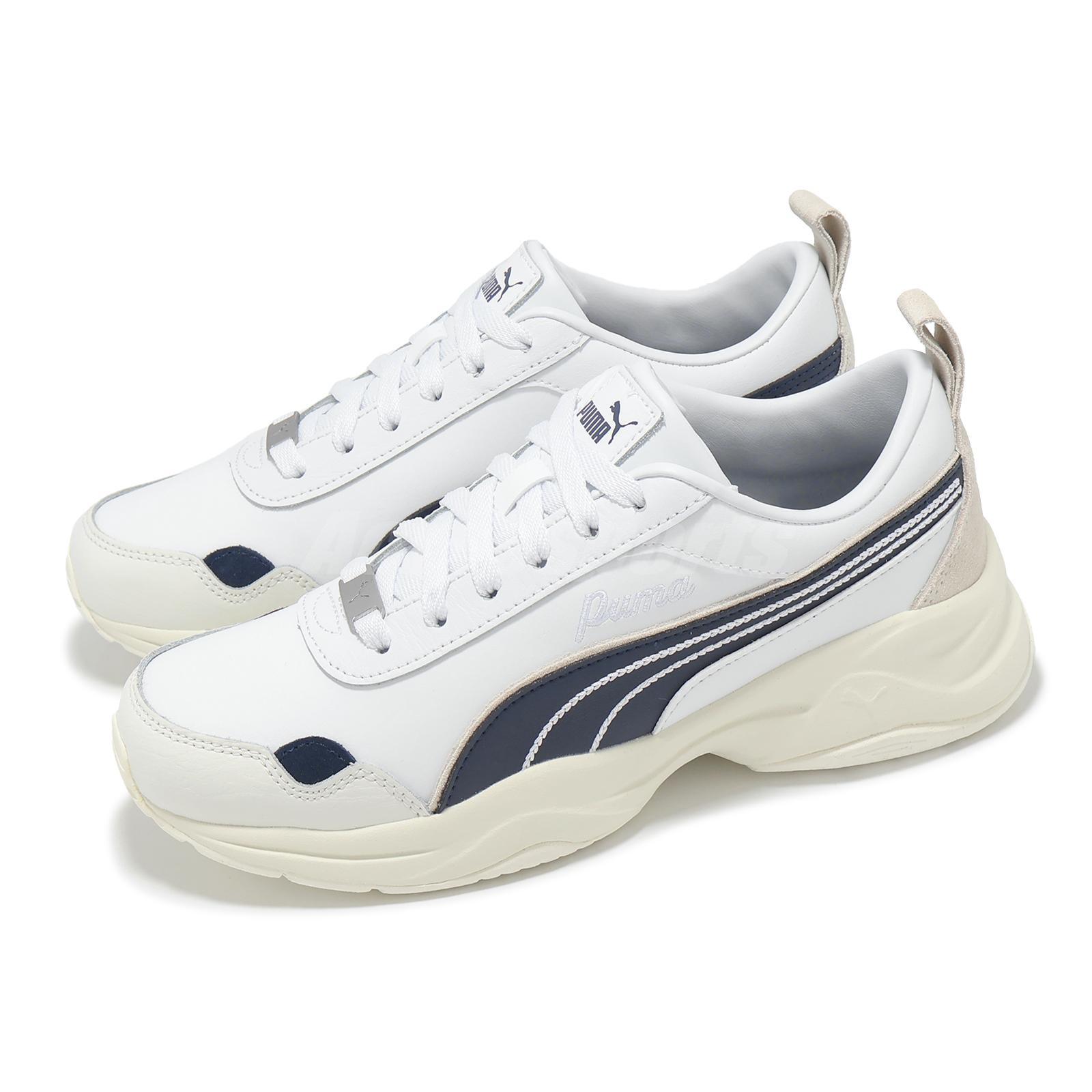 Puma Cilia Mode Lux Белая темно-синяя женская повседневная обувь для образа жизни, кроссовки 397824-03