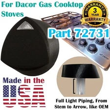 Knob for Dacor 72731 w/ Light Piping for Gas Cook Top Stove Range Burner Control