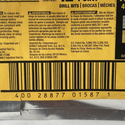 DeWALT DW1911 Split Point Drill Bit Pack of 12 11/64" (4.4mm) - Picture 7 of 18