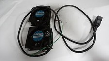 LOT 2X US TOYO QUIET ALUMINUM COOLING FAN USTF120382303T 230V 120 120 38MM GRILL