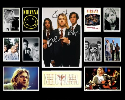 NIRVANA KURT COBAIN SIGNED LIMITED EDITION FRAMED MEMORABILIA | eBay ...