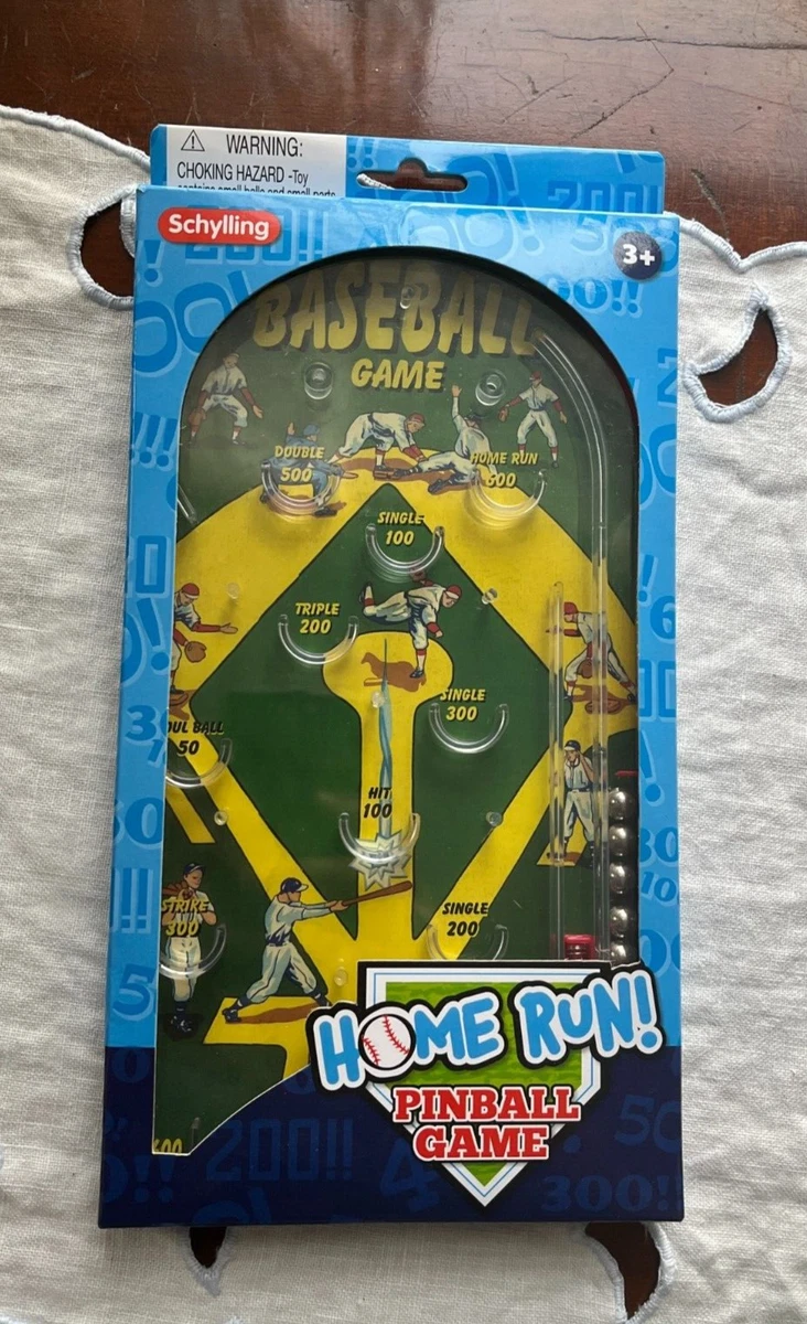 Mini Flipper Baseball Schylling Homerun - Jeu De Table Portable - Excellent état