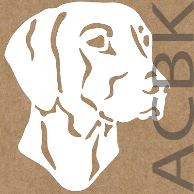 Weimaraner dog vinyl decal, dog sticker, outdoor premium vinyl, car window, wall
