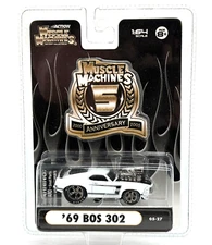 Muscle Machine 5 Year Anniversary Series 1969 Boss 302 Die Cast 1/64