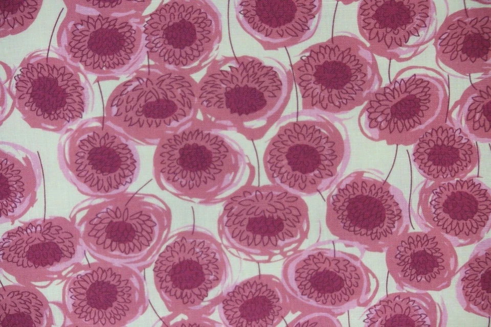 DISEÑO TELA LIBERTY ARTS "Campo de Xanthe" 6,7 METROS 100% LINO ROSA Foto 3 de 4