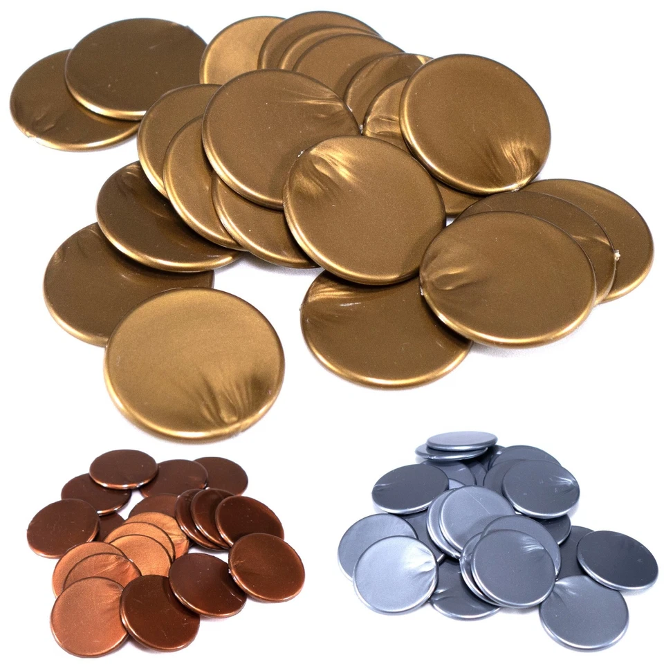 22mm Plastic Counters (Select colour) / Tiddlywinks Checkers Board Games Tokens - Image 2 of 3