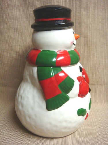Cuite & Colorful 1993 FROSTY the SNOWMAN COOKIE JAR by New Creative Enterprises - Picture 5 of 8