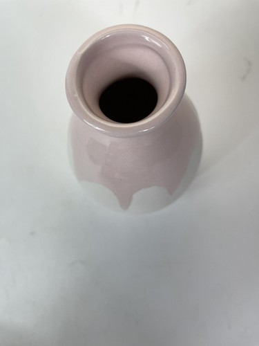 ISAAC MIZRAHI LOVES XO SIENNA VASE Ceramic Decorative Vase Soft Pink Beige Cream - Picture 3 of 12