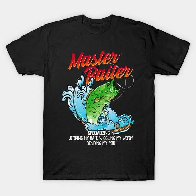 Master Baiter Fishing Humor Fisherman Tournaments Made in Australia T-Shirt